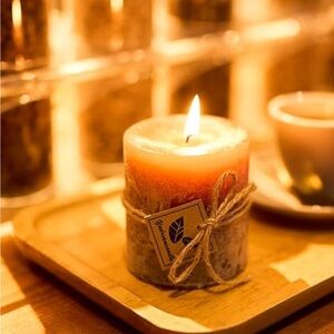Teweiqi Amber Pillar Candle